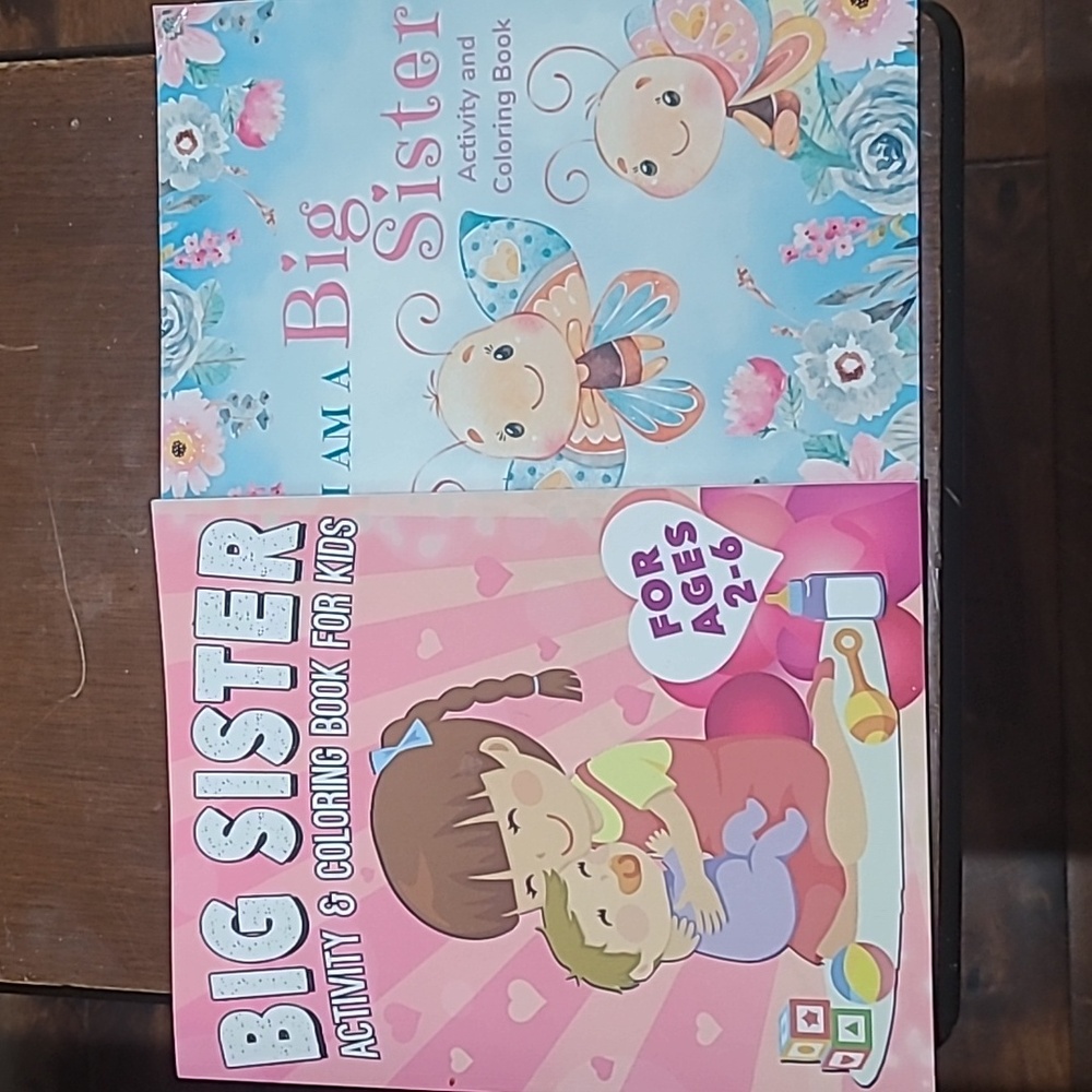 Two Big Sisters Coloring Activity Books